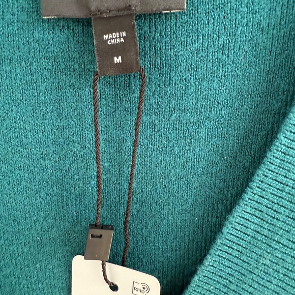 EXPRESS V-Neck Embellished
Bow Cardigan - Teal Size M NWT - Picture 3 of 6